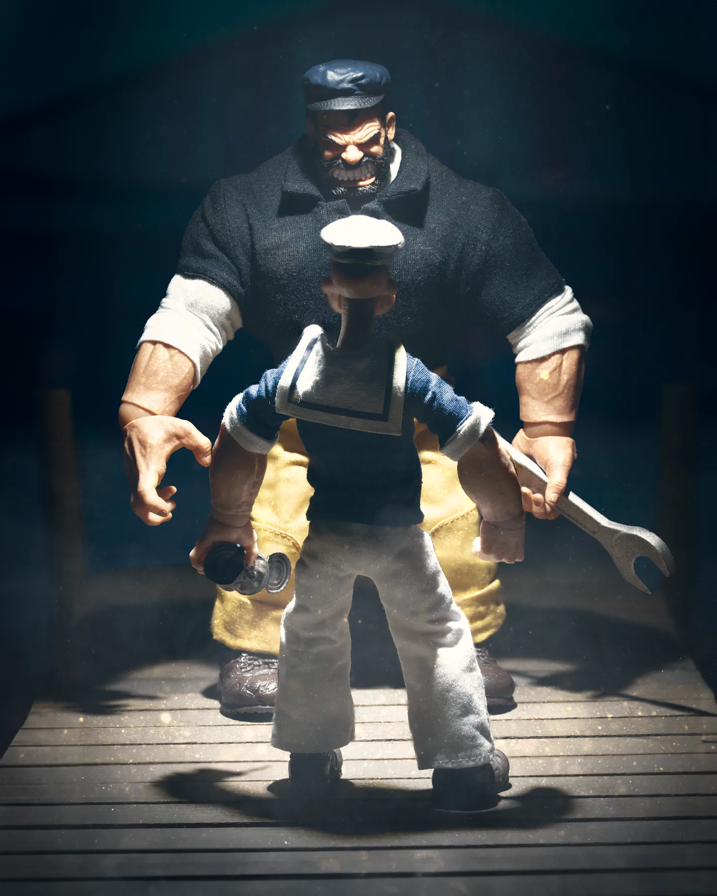 "Nowhere to run Popeye!!!! You're mine...."