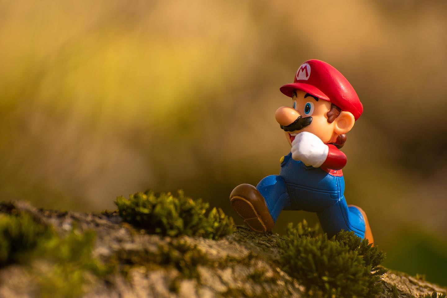 Mario going for a jog for his allowed exercise