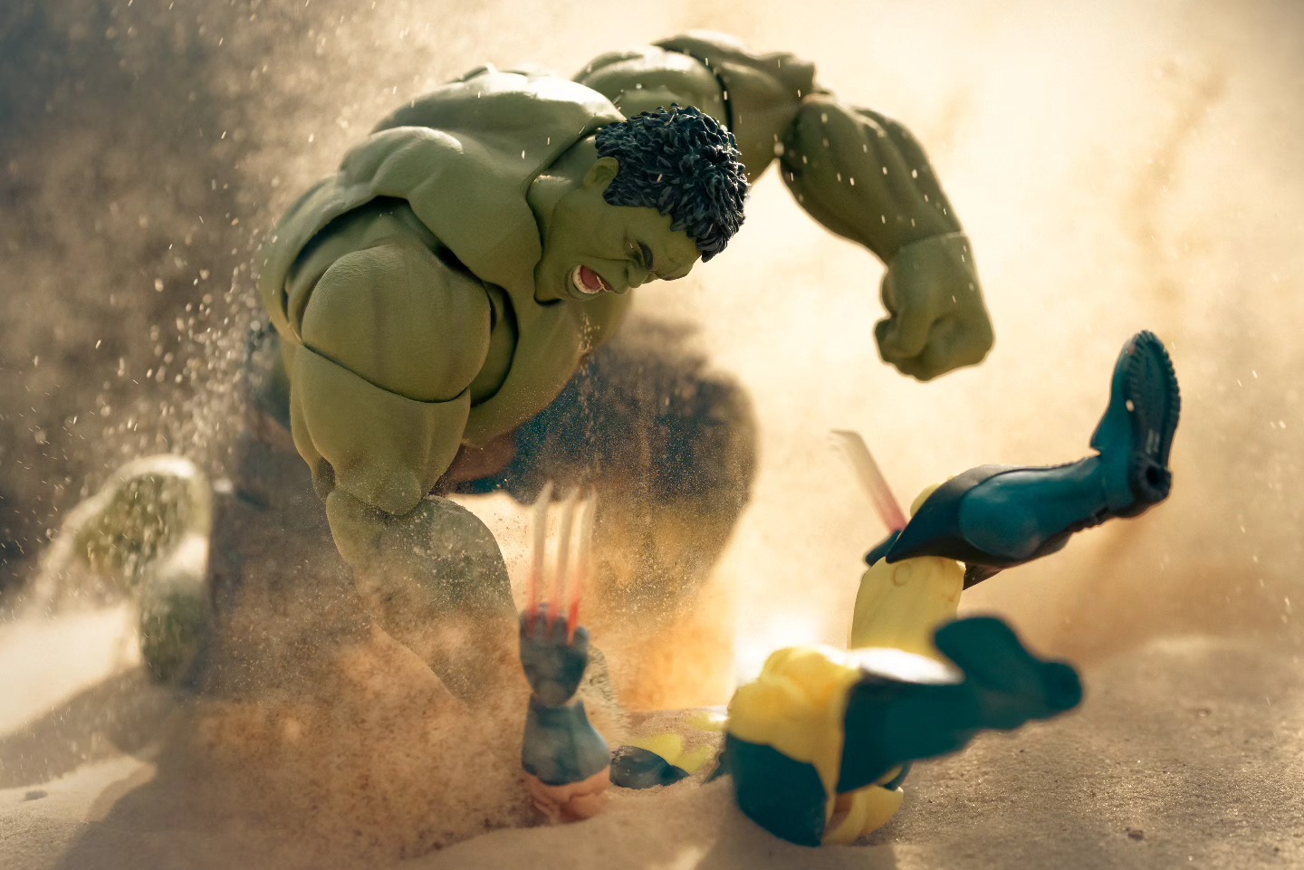 "Hulk smash puny Logan!"