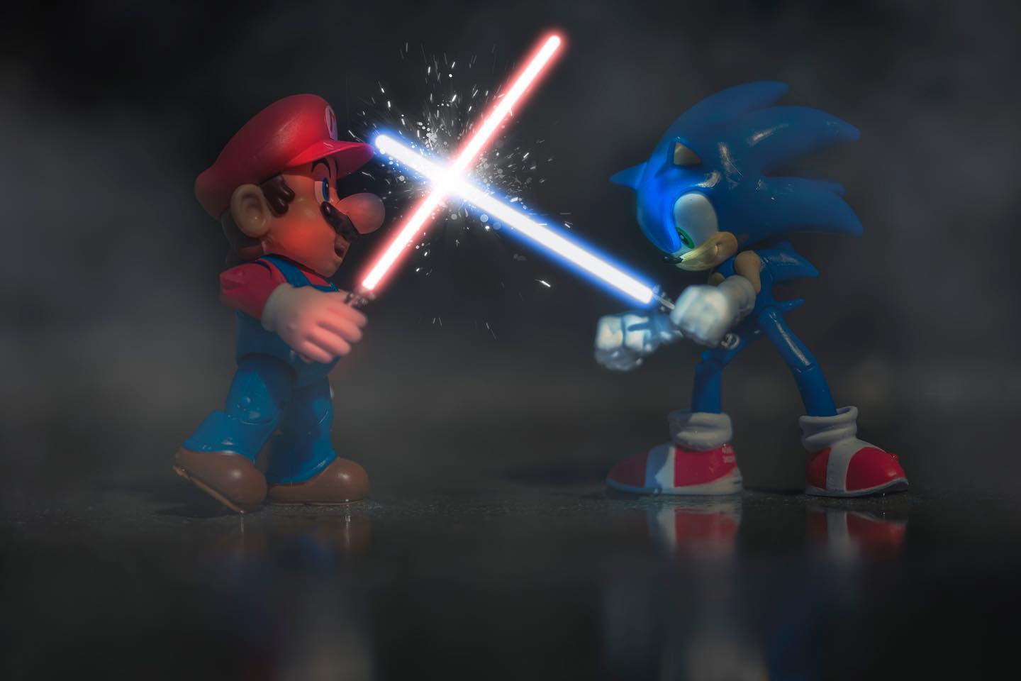 Mario and sonic get real, inspiration from I really wished that mario was more posable but hey ho, y