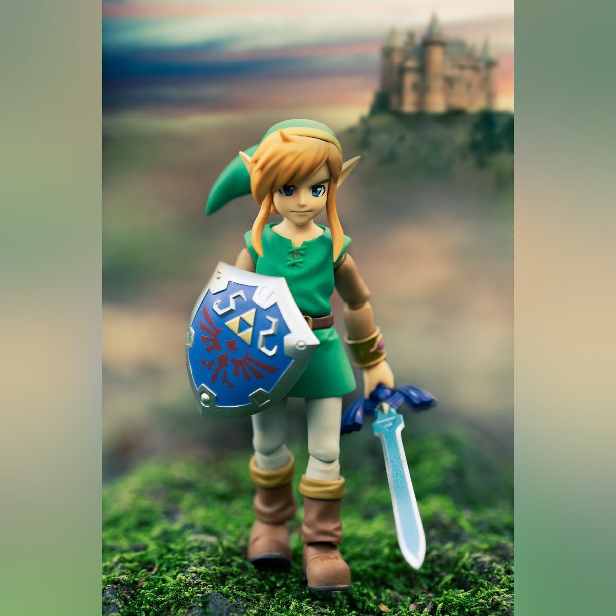 I tried to recreate the iconic poster for Zelda 2 lol. Didn’t do too bad