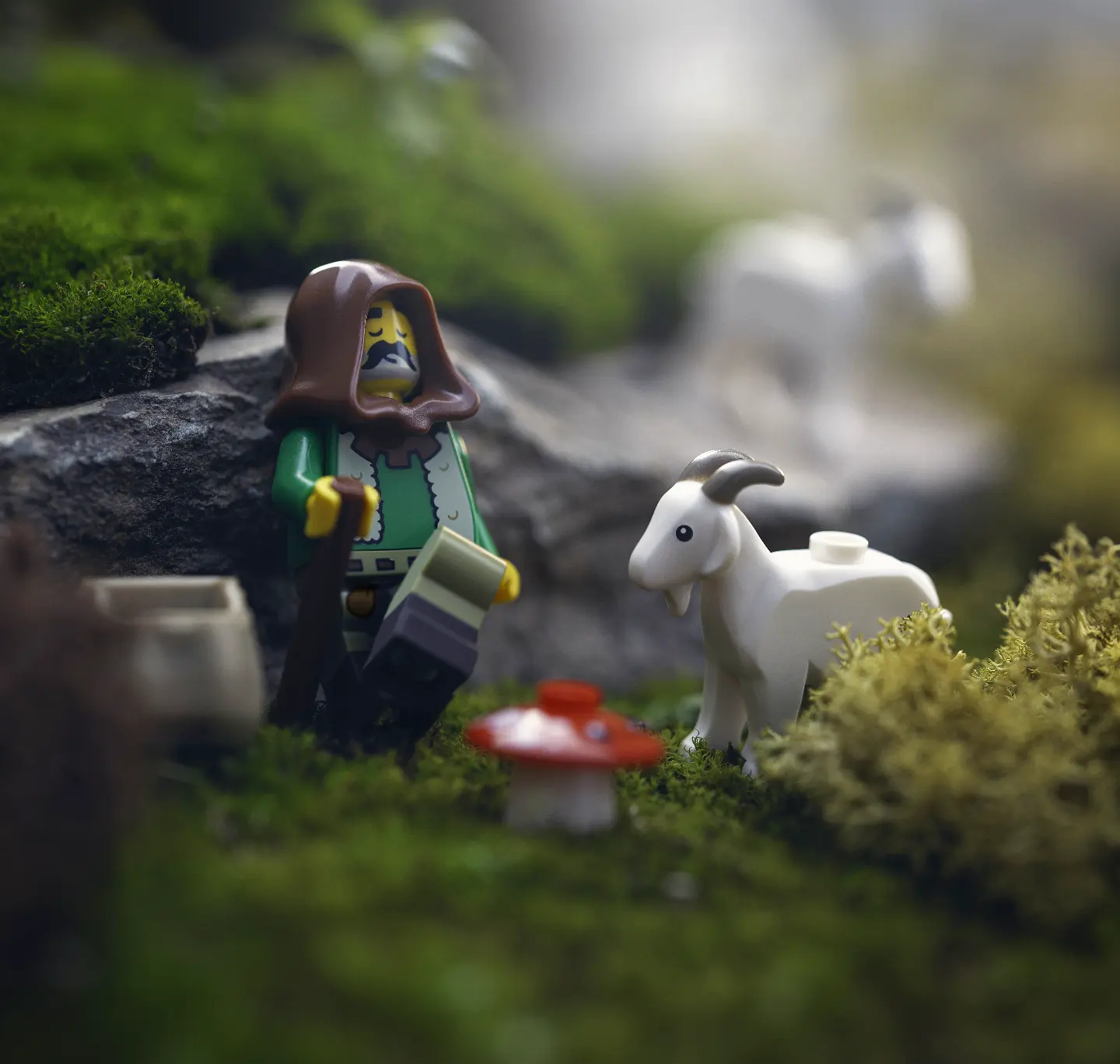 Hard work deserves a good rest! I thought I'd try create a rocky hillside vive for this shot and used a fogger