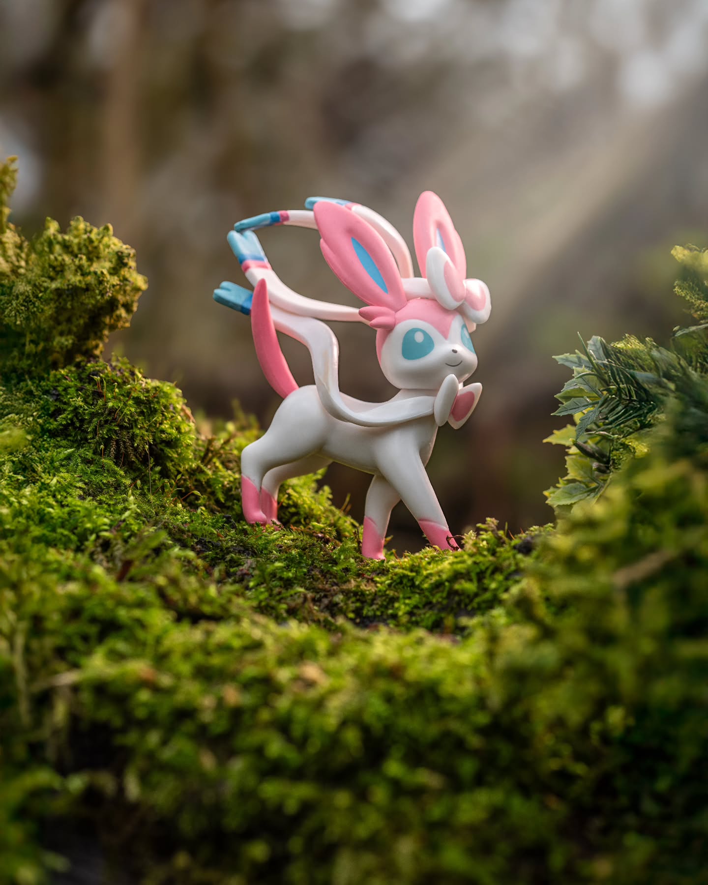 Sylveon cuts an elegant figure as it dances lightly around, feelers fluttering, but its piercing moves aim str