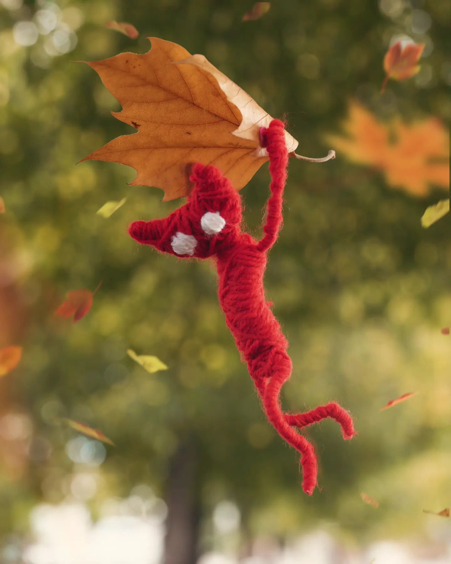 "Autumn leaves don’t fall, they fly. They take their time and wander on this their only chance to soar." :- De