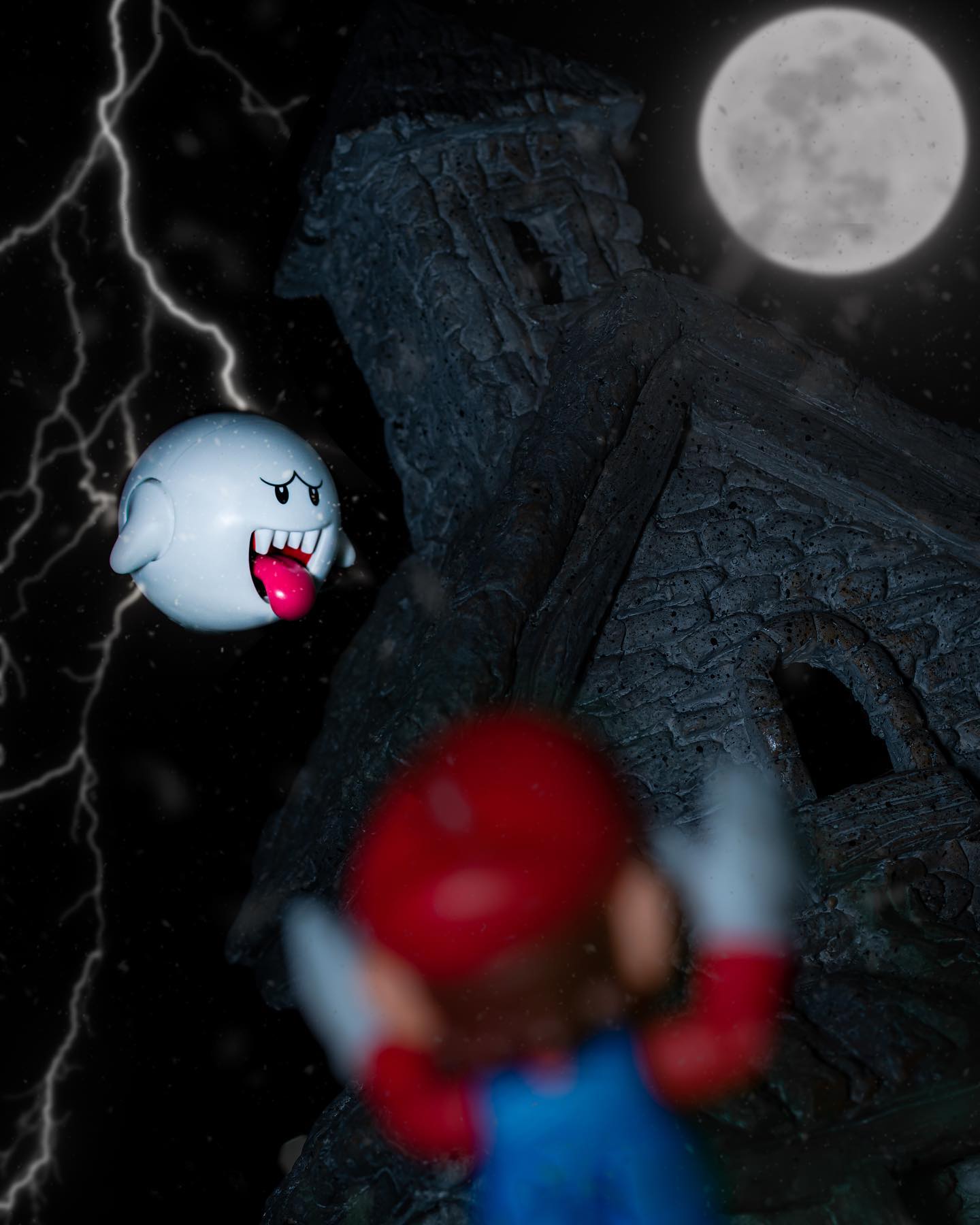 Mario is fed up of chasing peach I think!