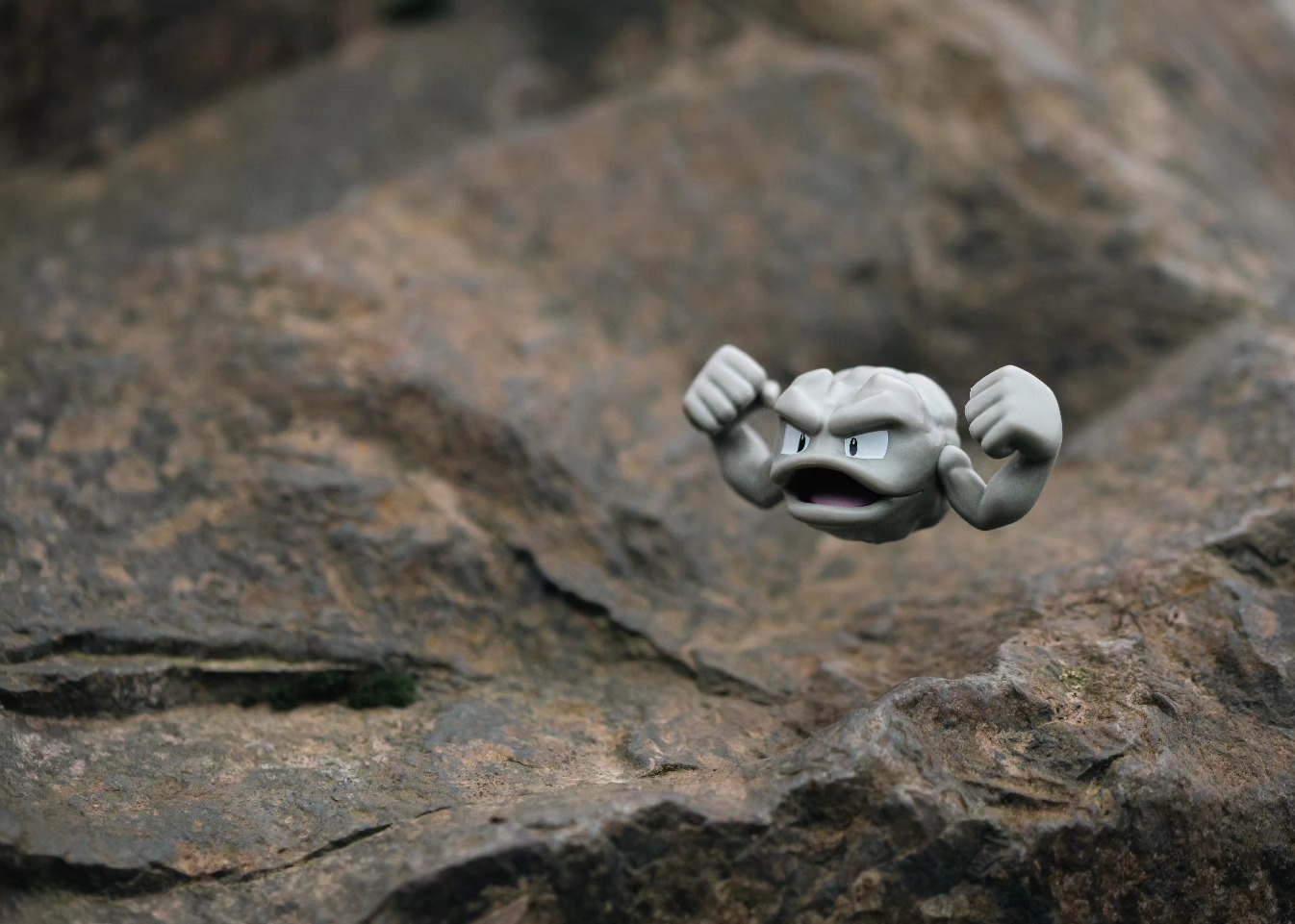 A geodude has just emerged! Quick......throw a pokeball at it!
