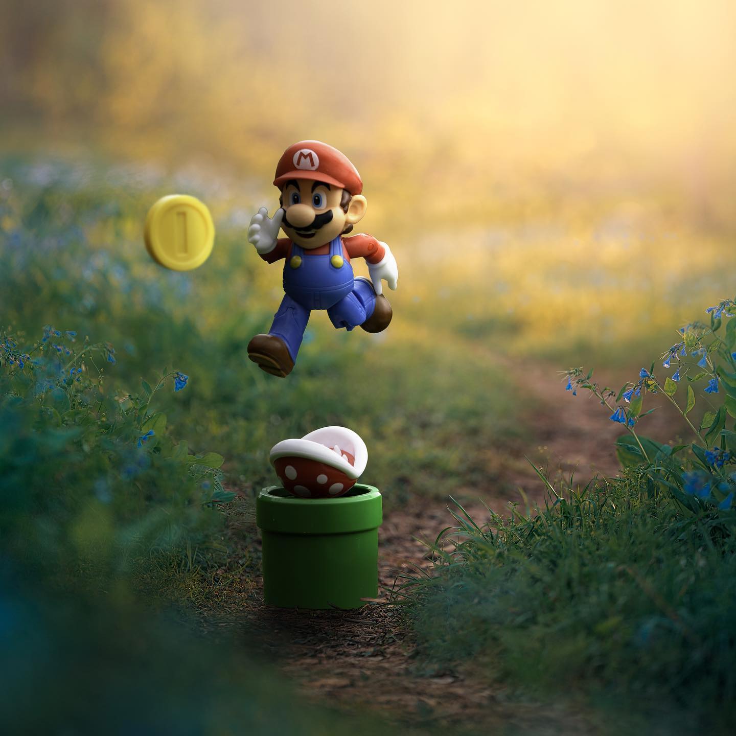 Mario went off for a quick evening job but just can’t help…