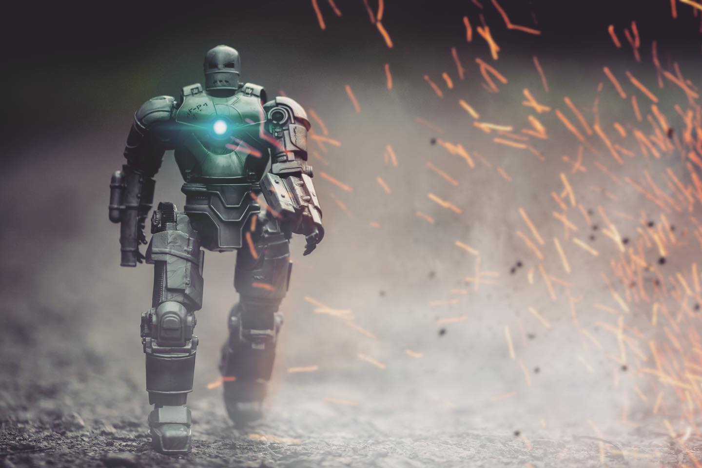Iron man making his escape!