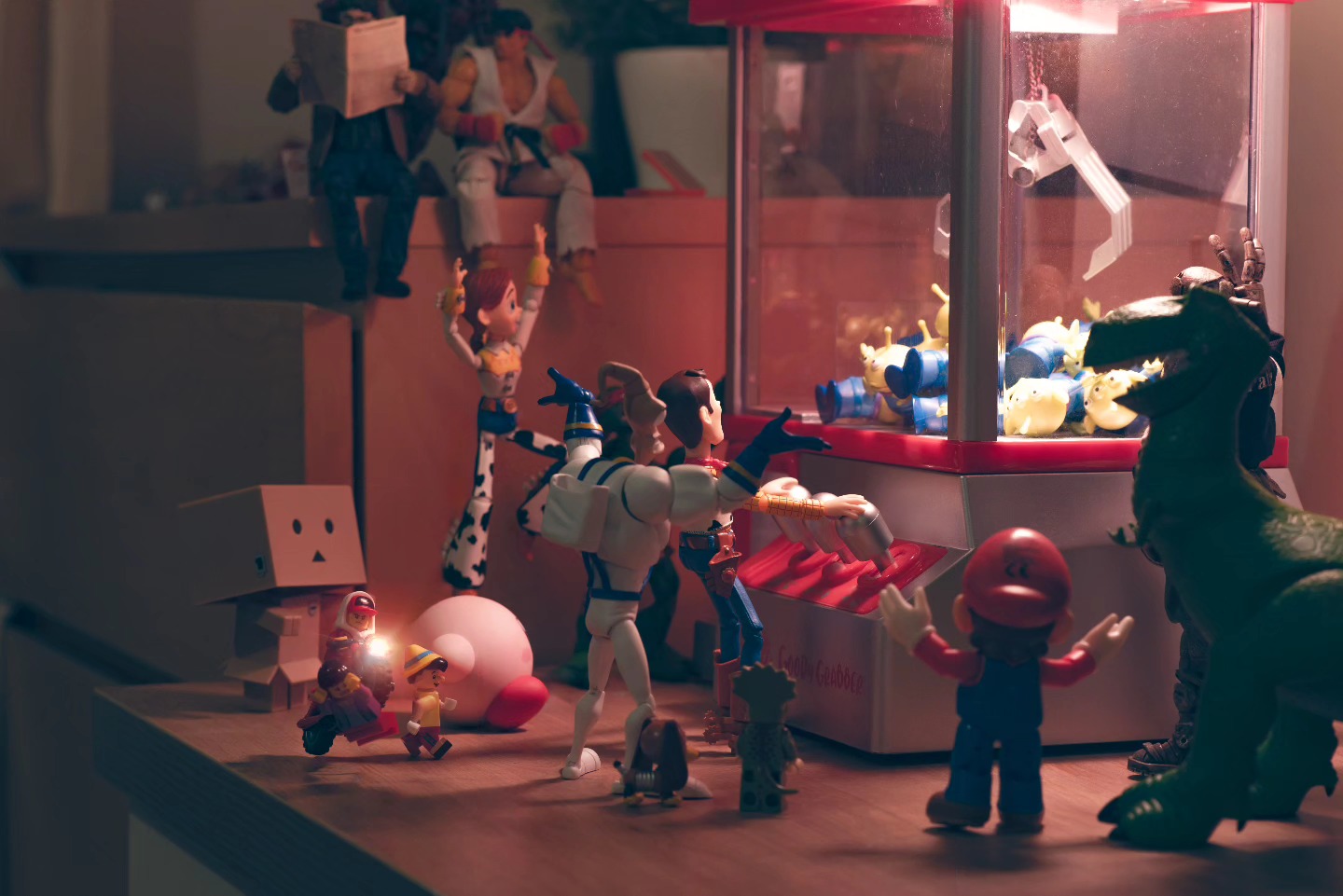 When the lights go out, the toys come out to play!