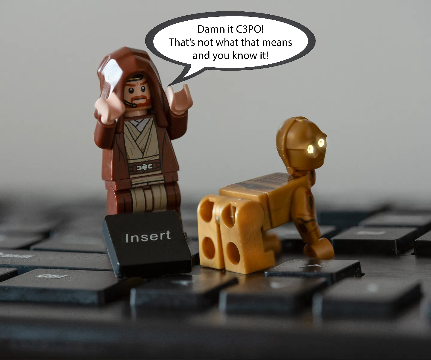 Oops! I think C3PO may be malfunctioning!