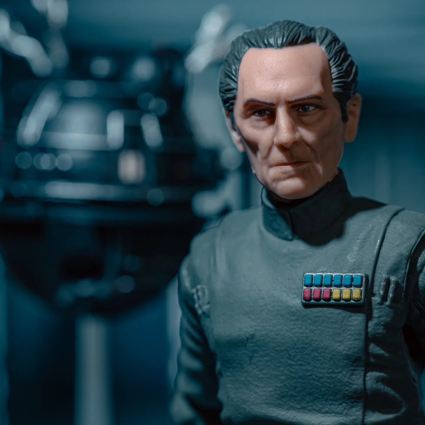 Another shot of Grand Moff Tarkin. This time I used a monitor screen as a digital background and an overhead l